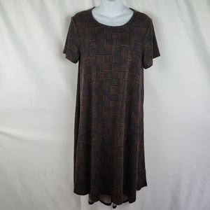 LulaRoe Simply Comfortable Dress S Brown Black